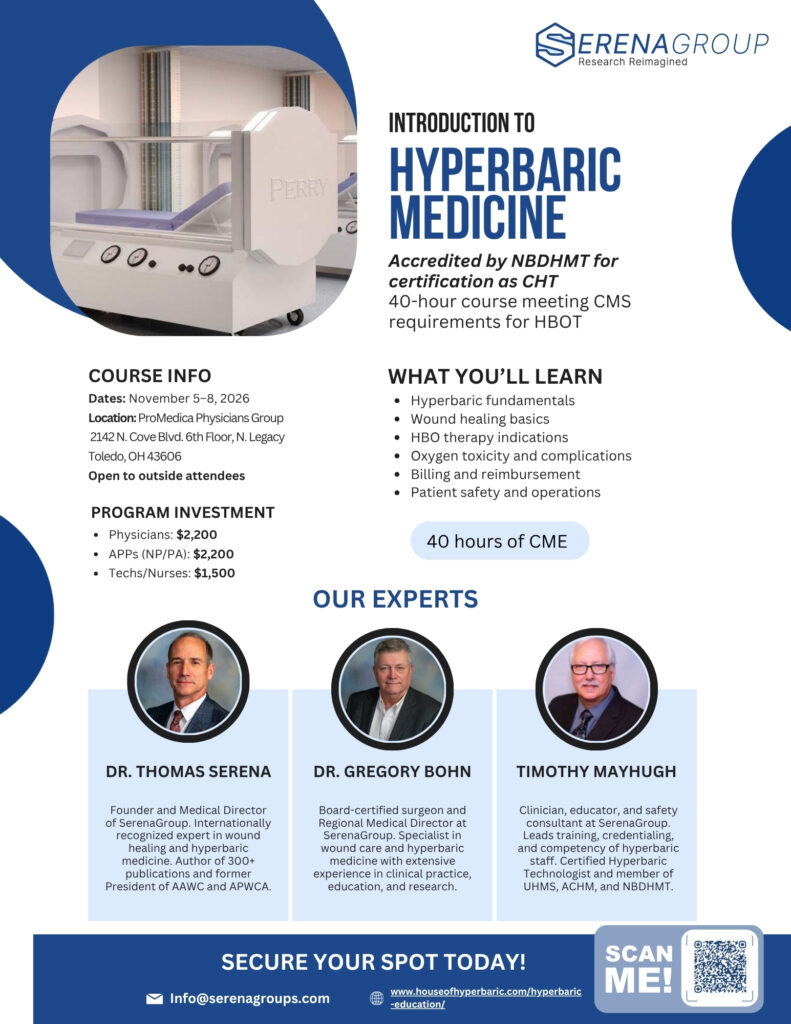 Introduction to Hyperbaric Medicine – November 2026